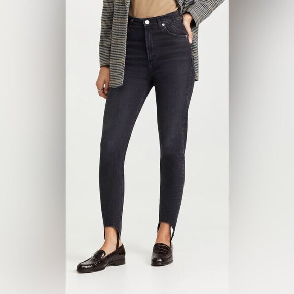 Citizens of Humanity Valerie High Rise Tapered Stirrup Jean in Shadow Breeze, 27 - Picture 2 of 15